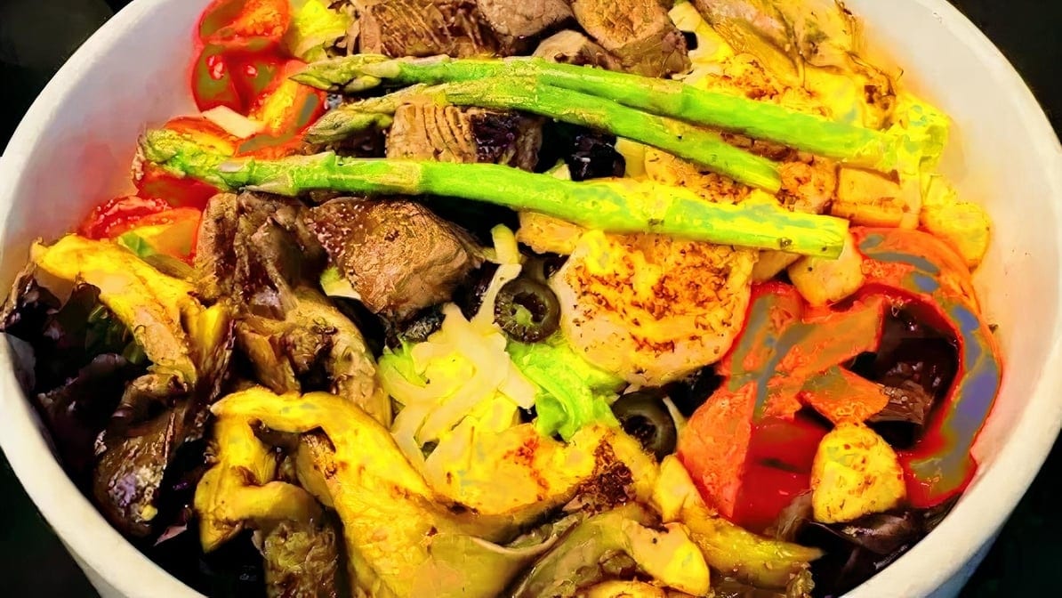 Surf N' Turf Salad.