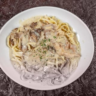 Pasta with Wild Mushroom Cream Sauce