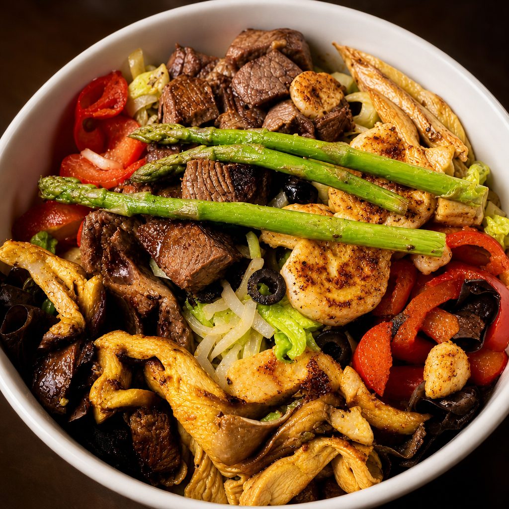 Surf N' Turf Salad.
