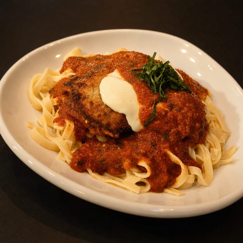 Pasta with Marinara Sauce.